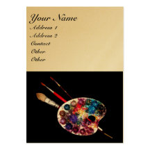 COLOUR PALETTE ,black,gold metallic paper Business Cards