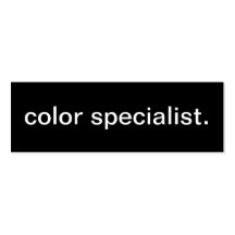 Colour Specialist Business Card