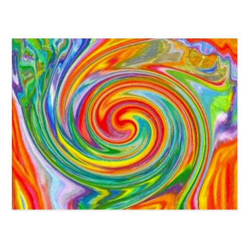 Colour Swirl Postcard