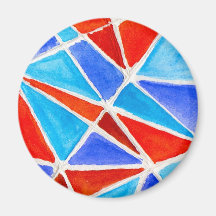 Colour Triangles Fridge Magnets