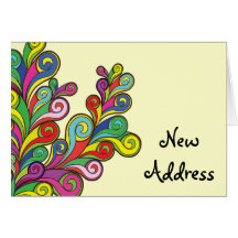 Colour Waves Change of Address Cards