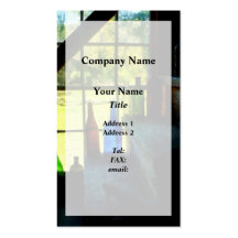 Coloured Bottles on Steps Business Card Template