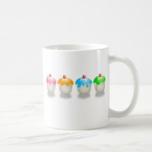 Coloured Buns Coffee Mugs