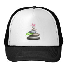 Coloured pebbles mesh hat