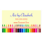 Coloured Pencils-Artist business cards