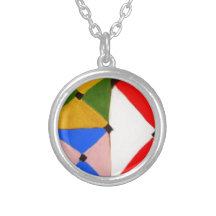 Coloured Tiles (abstract naive pattern ) Pendant