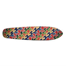 Coloured Waves Skateboard