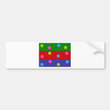 Colourful Abstract Art Stickers Bumper Stickers