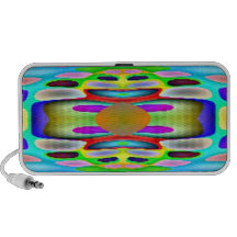 Colourful Abstract Doodle Mini Speaker