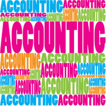 Colourful Accounting Photo Cutout