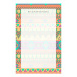 Colourful Aztec Pattern Personalised Stationery