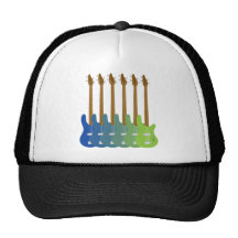 Colourful Bass Guitars Hat