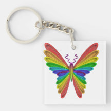 colourful Big Butterfly Key-Chain