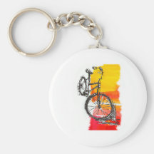 Colourful Bike Designs Key Chains
