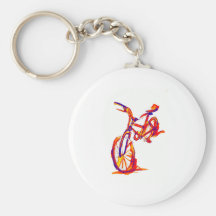 Colourful Bike Designs Keychain