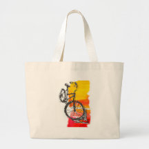 Colourful Bike Designs Tote Bags