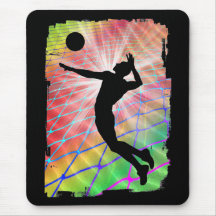 Colourful Blast Beach Volleyball Mousemats
