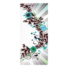 Colourful Blossom and Floral wedding gift Full Color Rack Card