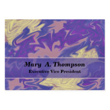 Colourful blue pink white Abstract Art Business Card Template