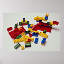 Colourful building blocks for kids posters