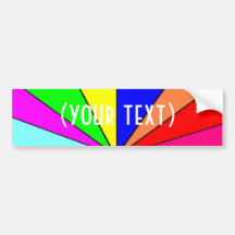 colourful bumper stickers