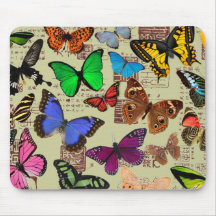 Colourful Butterflies Mouse Mat