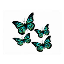 Colourful Butterfly Butterflies Post Cards