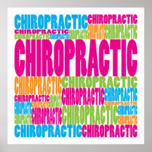 Colourful Chiropractic Poster