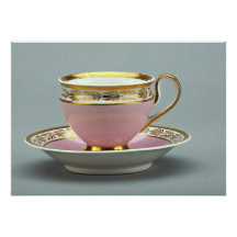 Colourful cup and saucer , Berlin, Germany Custom Invitations