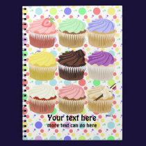 Colourful Cupcake Notebook notebooks