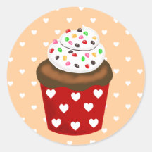 Colourful Cupcake Stickers