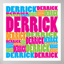 Colourful Derrick Posters