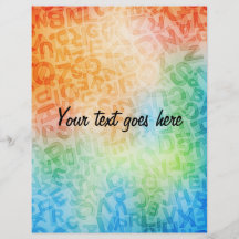 Colourful design flyer