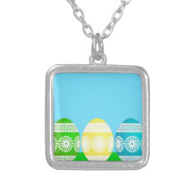 Colourful Egg Border Custom Necklace