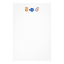 Colourful eggs personalized stationery