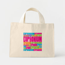 Colourful Euphonium Canvas Bags