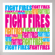 Colourful Fight Fires Poster