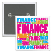 Colourful Finance Pinback Button