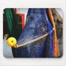 Colourful fishing nets, vignetted, Florida scene Mousepads