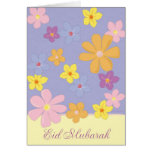 Colourful Flowers - Eid Mubarak Greeting Cards