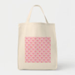 Colourful flowers. Pink and Orange Pattern. Tote Bags
