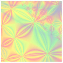 Colourful Fractal Pattern. Acrylic Cut Out
