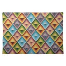 Colourful Geometric Pattern Placemats