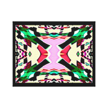Colourful Geometric Wrapped Canvas Gallery Wrap Canvas
