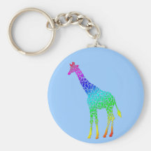 Colourful Giraffe Keychains