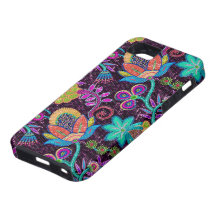 Colourful Glass Beads Look Retro Floral Design iPhone 5 Covers