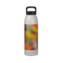 Colourful glass texture water bottle