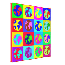 Colourful Globes Canvas Prints