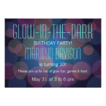 Colourful Glow in the Dark Party Invitation