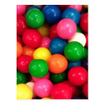 Colourful Gum Ball Candy Postcards